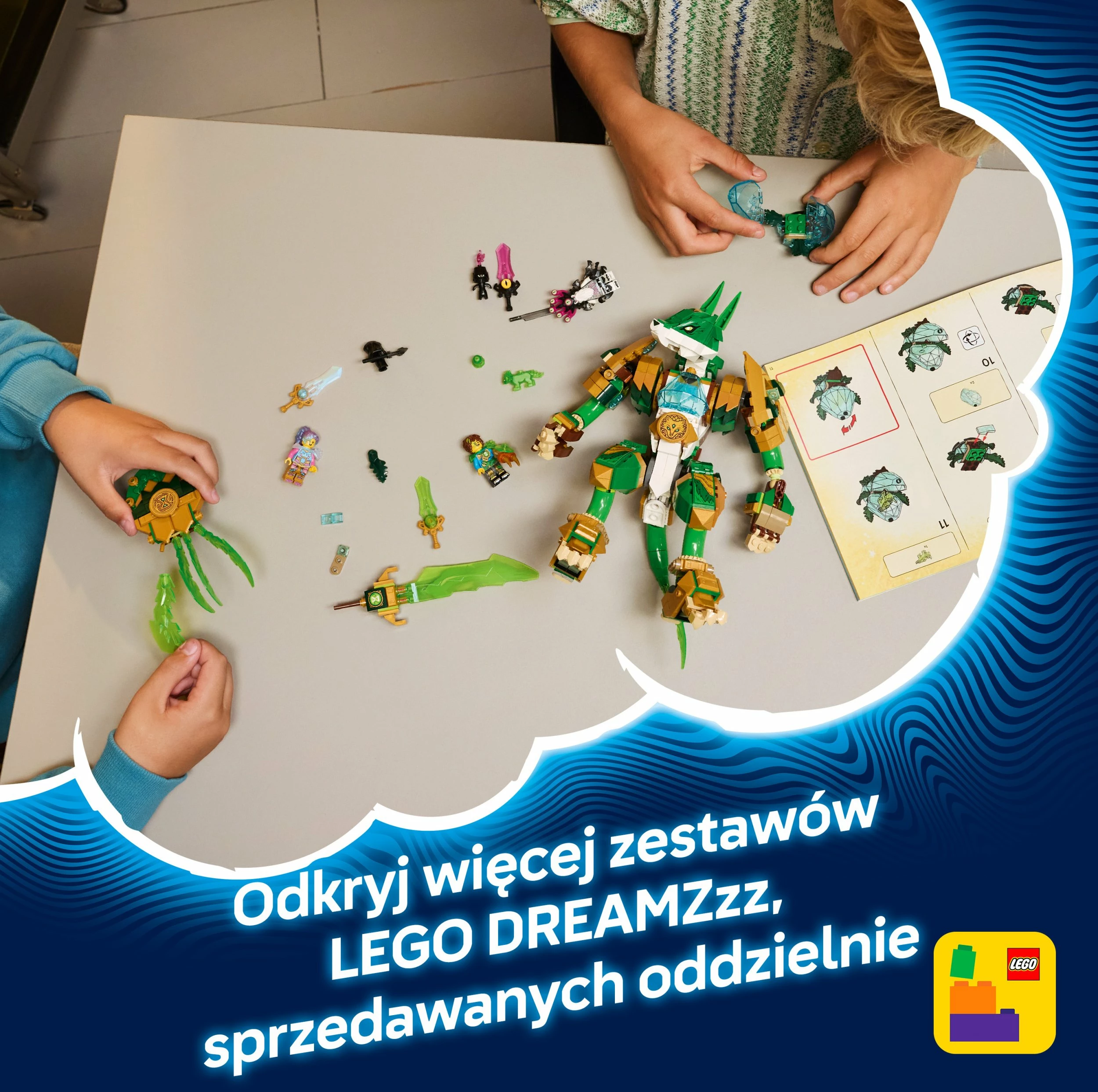 Set ndërtimi LEGO DREAMZzz Crocodile Submarine 71512, 1107 copë, 2-në-1