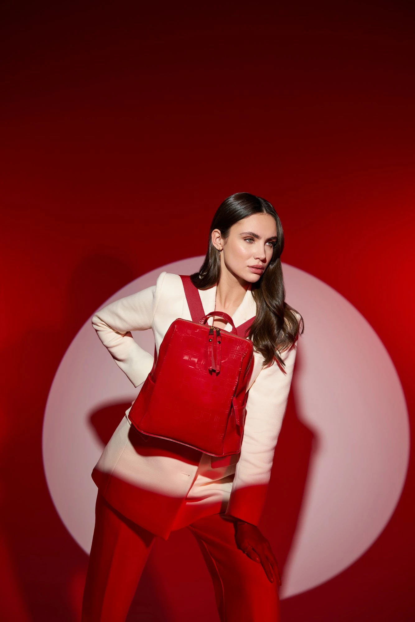 Çantë shpine Lucky Bees, e kuqe, 1217