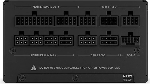 Furnizues energjie modular për Kompjuter, NZXT C850 (PA-8G2BB-EU) 850W 80 PLUS Gold ATX 3.1, i zi
