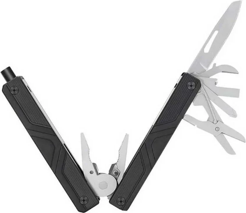 Multitool NEXTOOL GEMINI 13-in-1 me kaçavidë elektrike, çelik inox