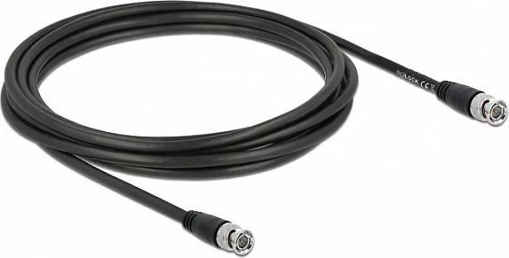 Kabllo DeLOCK BNC në BNC, 3 m, 75 Ω, e zezë