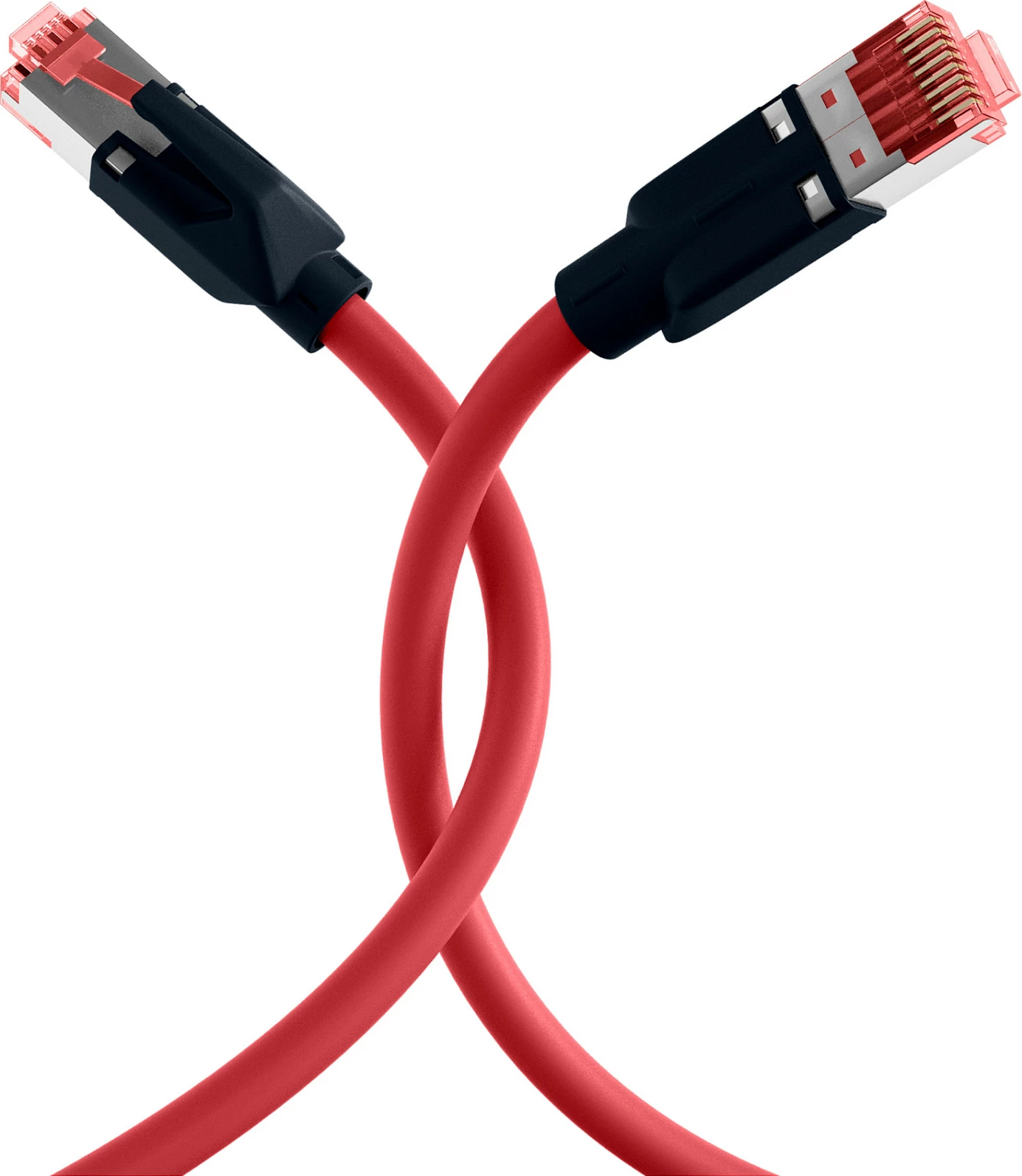 Kabllo rrjeti EFB Elektronik Draka UC900 TM21, RJ45 Cat.6A S/FTP, 0.25m, e kuqe