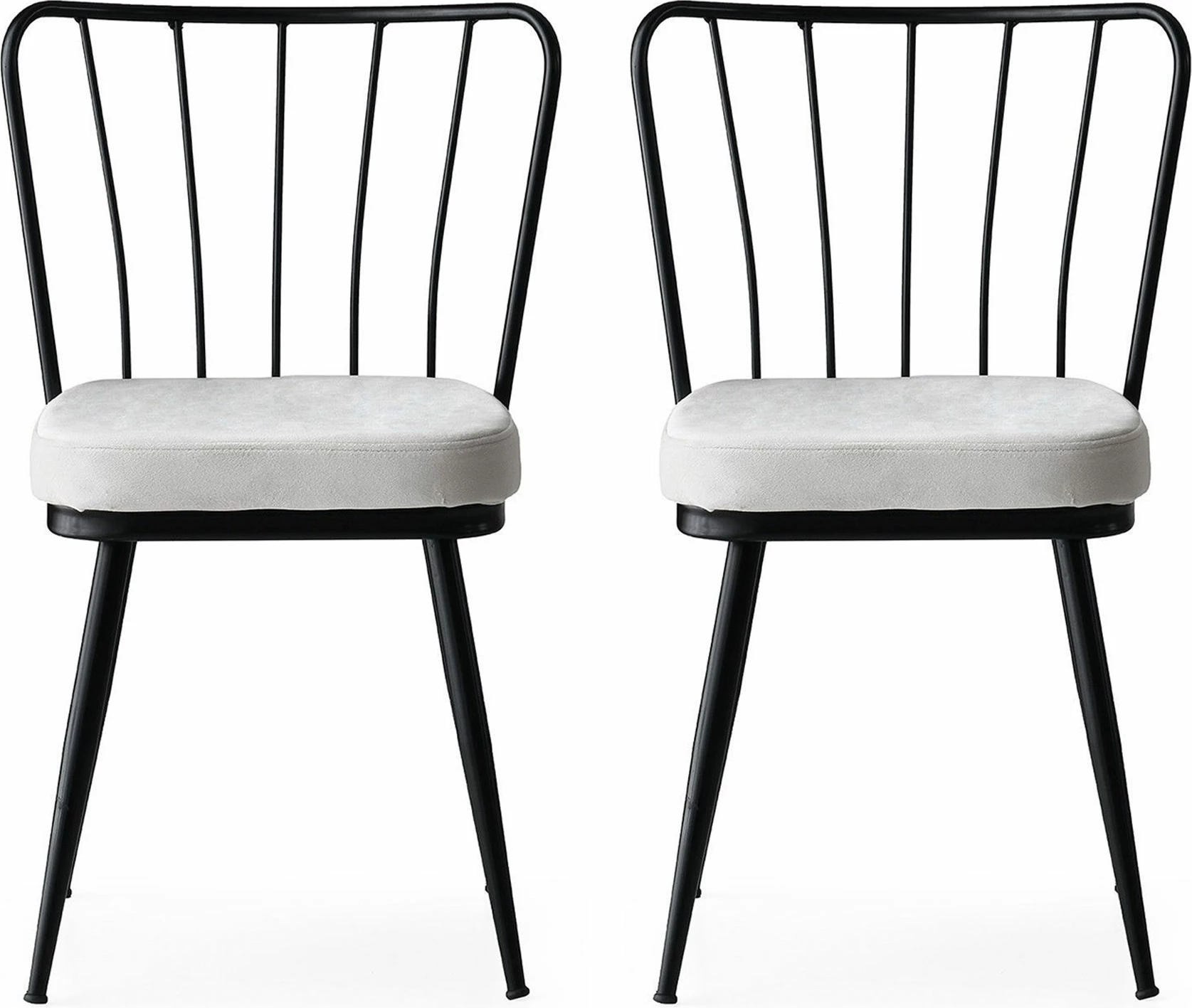 Set karrigesh (2 copë), Skye Decor, ngjyrë e zezë, Yıldız -940 V2