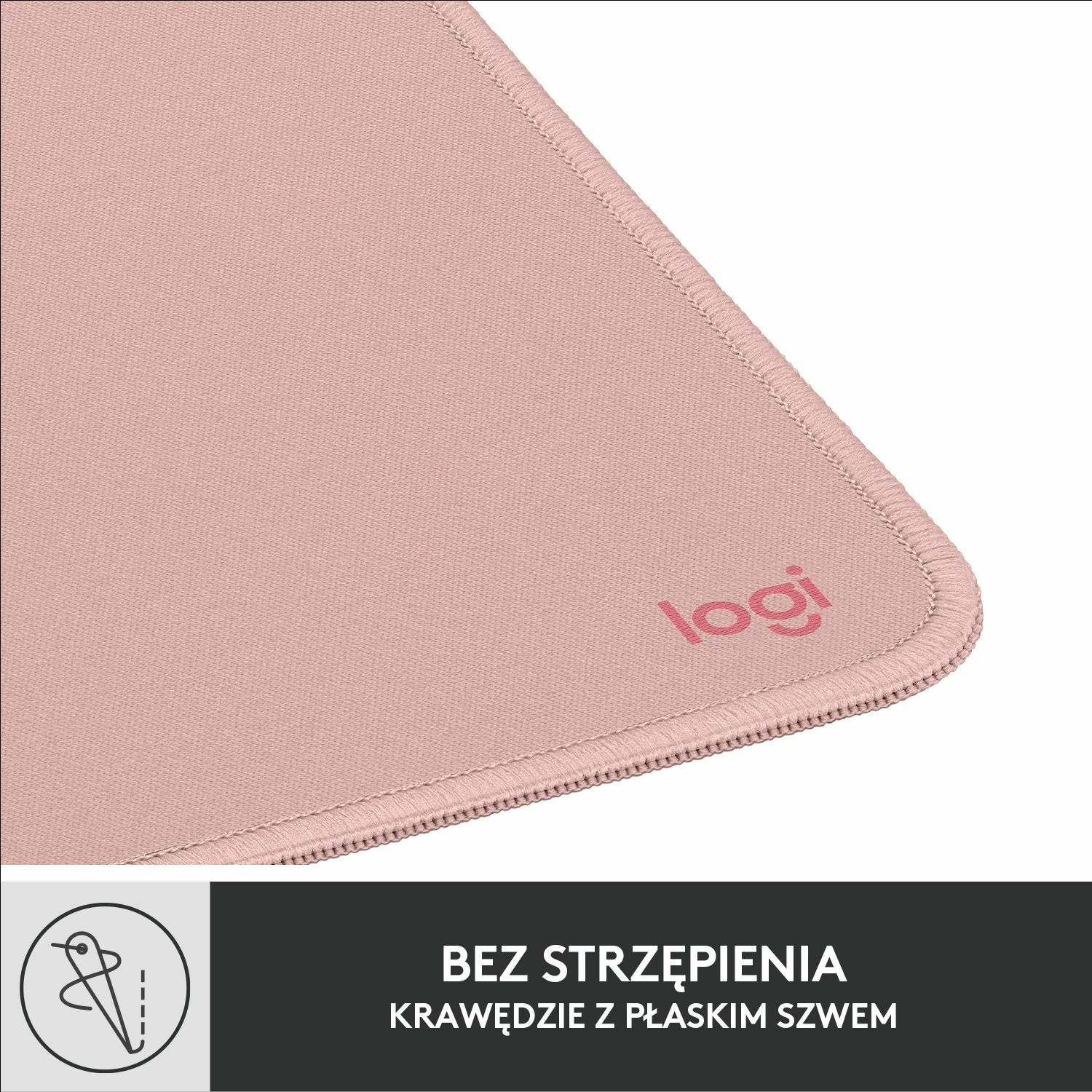 Mauspad Logitech Studio Series 956-000050 23x20cm 3mm Darker Rose