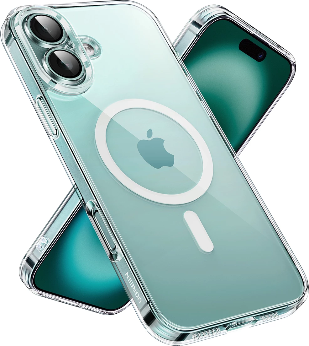 Mbështjellës Ugreen Classy Clear Magnetic për iPhone 16, Transparent