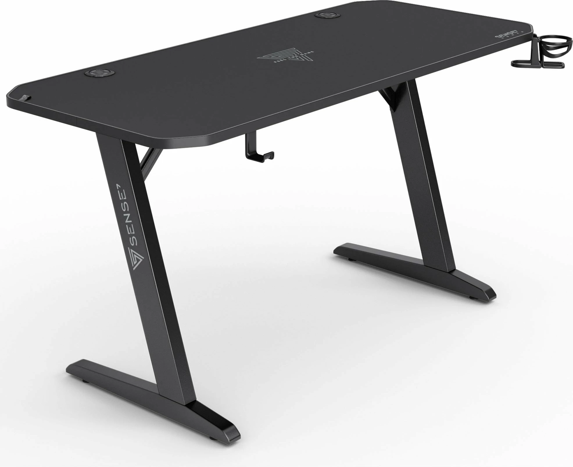 Tavolinë gaming SENSE7 Nomad Classic 140x60 cm, e zezë