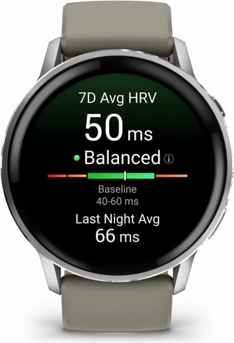 Smartwatch Garmin Venu 4 45mm, hiri/argjendi