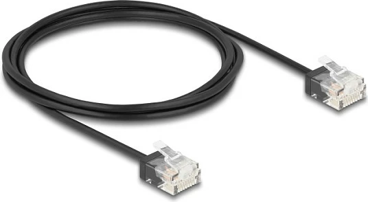 Kabllo rrjeti DeLOCK RJ45 Cat6 UTP Ultra Slim 2 m, e zezë
