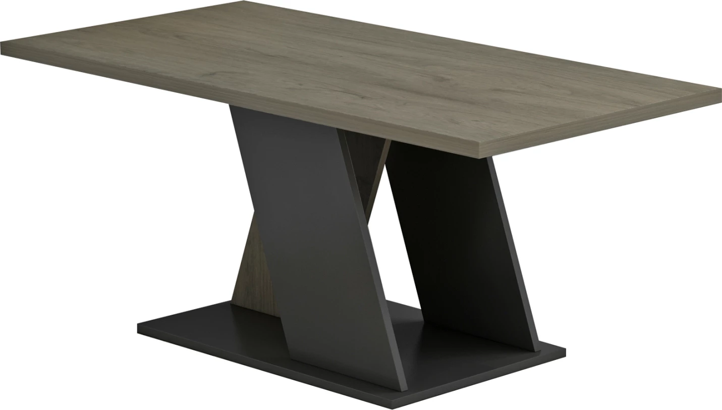 Tavolinë kafeje DILE FH9528.01 melaminë, ngjyrë sonama-gri, 110x55x47H cm