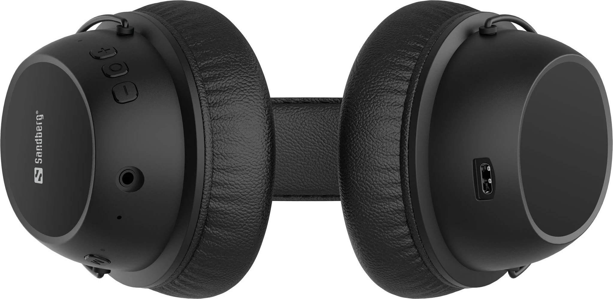 Kufje Sandberg ANC FlexMic 126-36, wireless Bluetooth, ANC, USB-C, të zeza