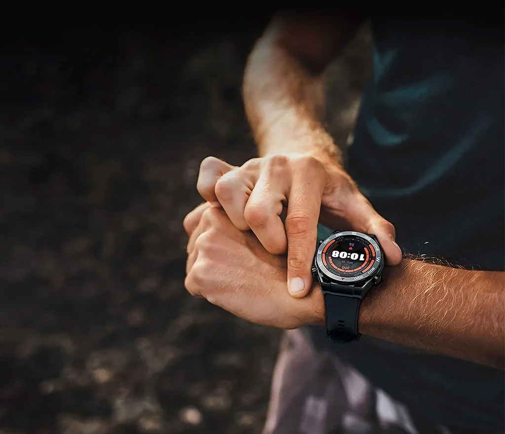 Smartwatch Moye Ares 1.43\" AMOLED, thirrje Bluetooth, karikim wireless, IP67, set me 3 rripa, e zezë