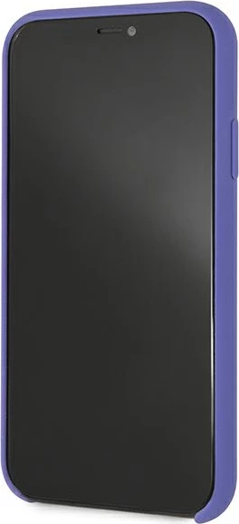 Mbështjellës Karl Lagerfeld për iPhone XR, silikon, vjollcë