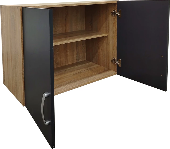 Dollap dy-dyerësh Lego loft, ngjyrë sonoma-gri e errët, 79x41.5x60cm