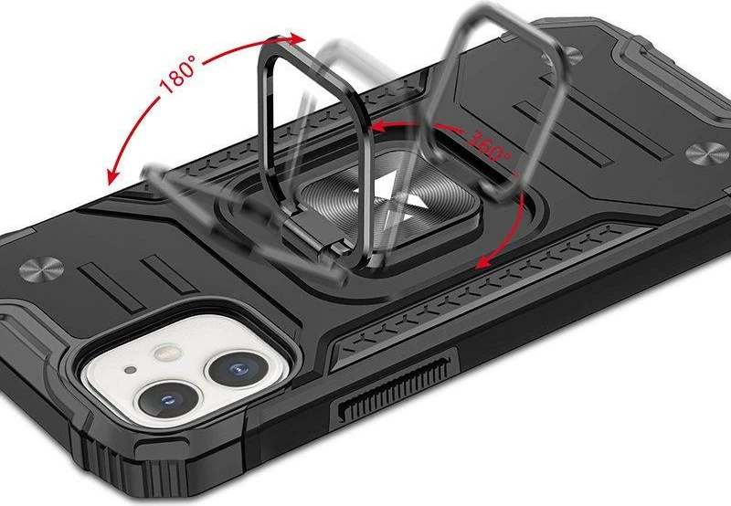 Mbështjellës Wozinsky Ring Armor për iPhone 14 Plus, i zi