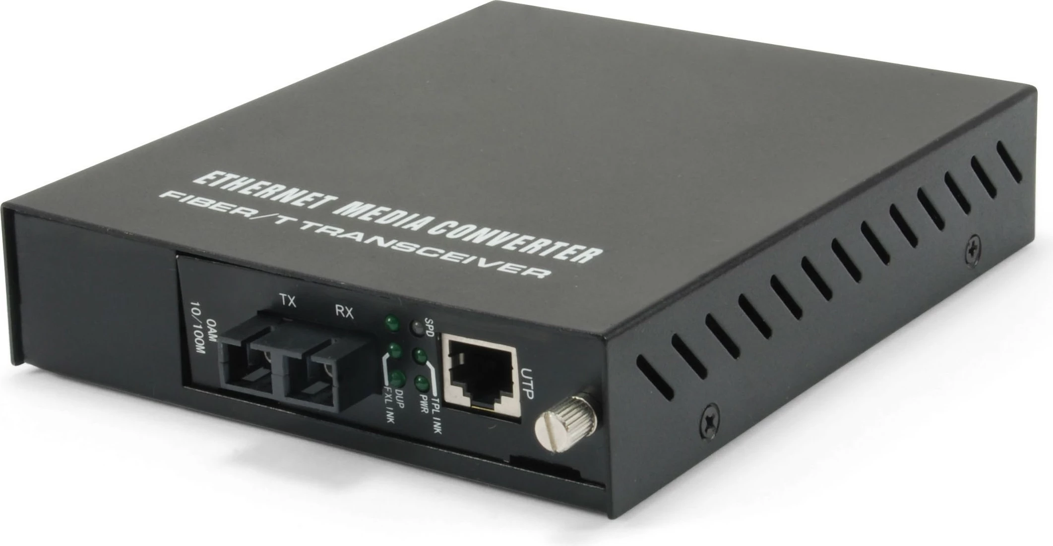 Media konvertues LevelOne FVM-1101, Fast Ethernet, RJ45 në SC, menaxhim web, 100 Mbit/s, i zi