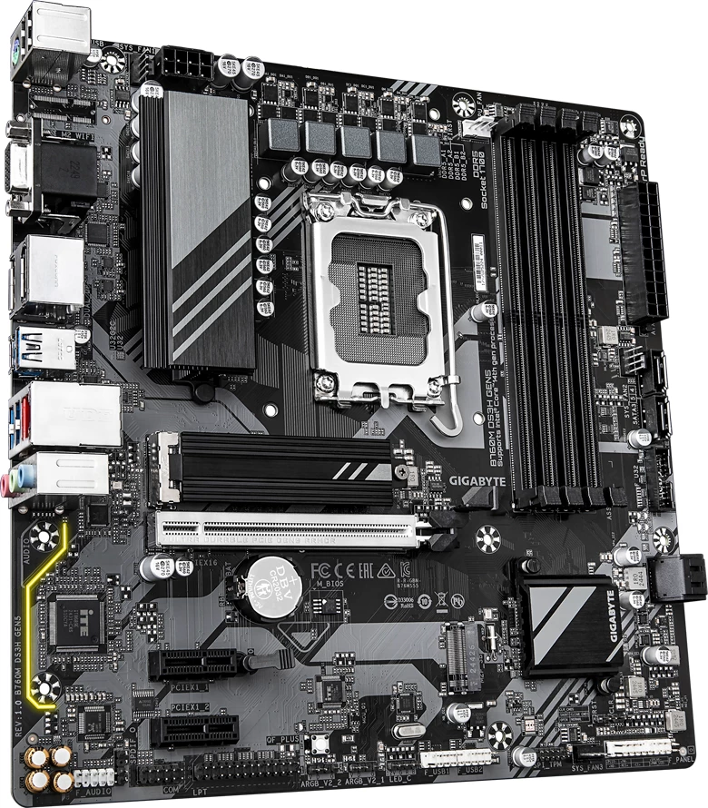 Pllakë amë Gigabyte B760M DS3H GEN5 LGA1700 4x DDR5 mATX