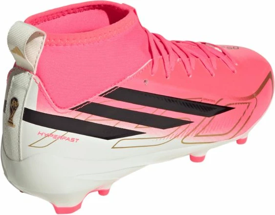 Atlete futbolli për fëmijë adidas F50 Hyperfast League Mid FG, rozë [Madhësia: 29]