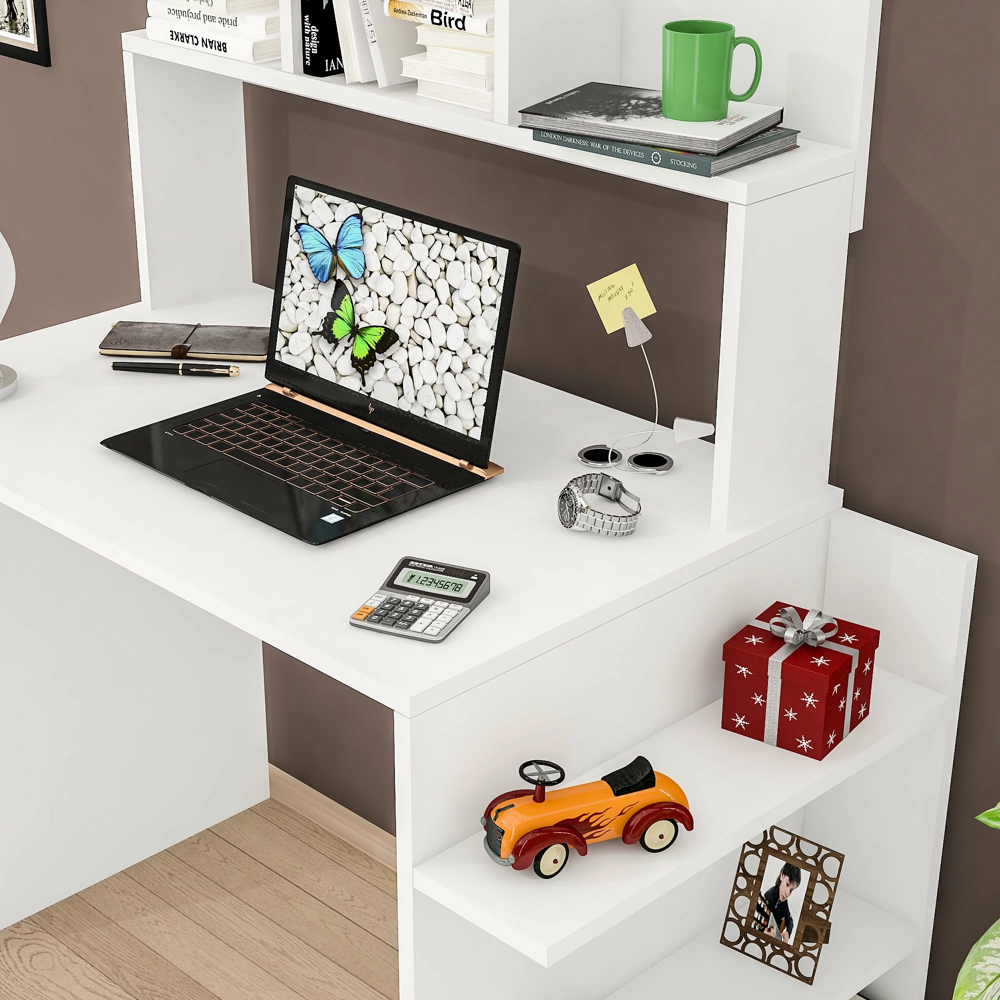 Sipërfaqe tavoline për mësim Hanah Home, Beta - e bardhë