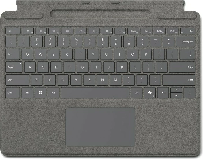 Tastierë Microsoft Surface Pro me mbajtës për pen, QWERTZ, Gjermanisht, Touchpad, Surface Pro 10 për Biznes, Platini
