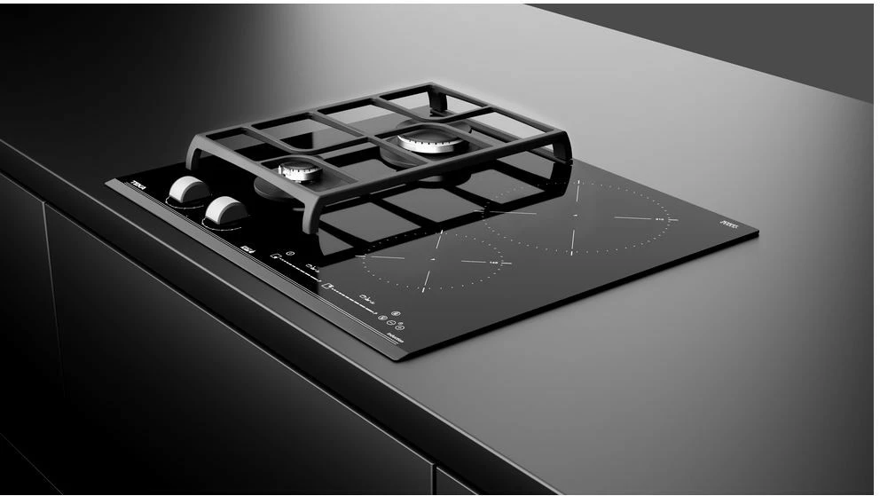 pllakë gatimi hibride gaz+induksion TEKA JZC 64322 ABN BK (E4) 60 cm 4 zona, e zezë