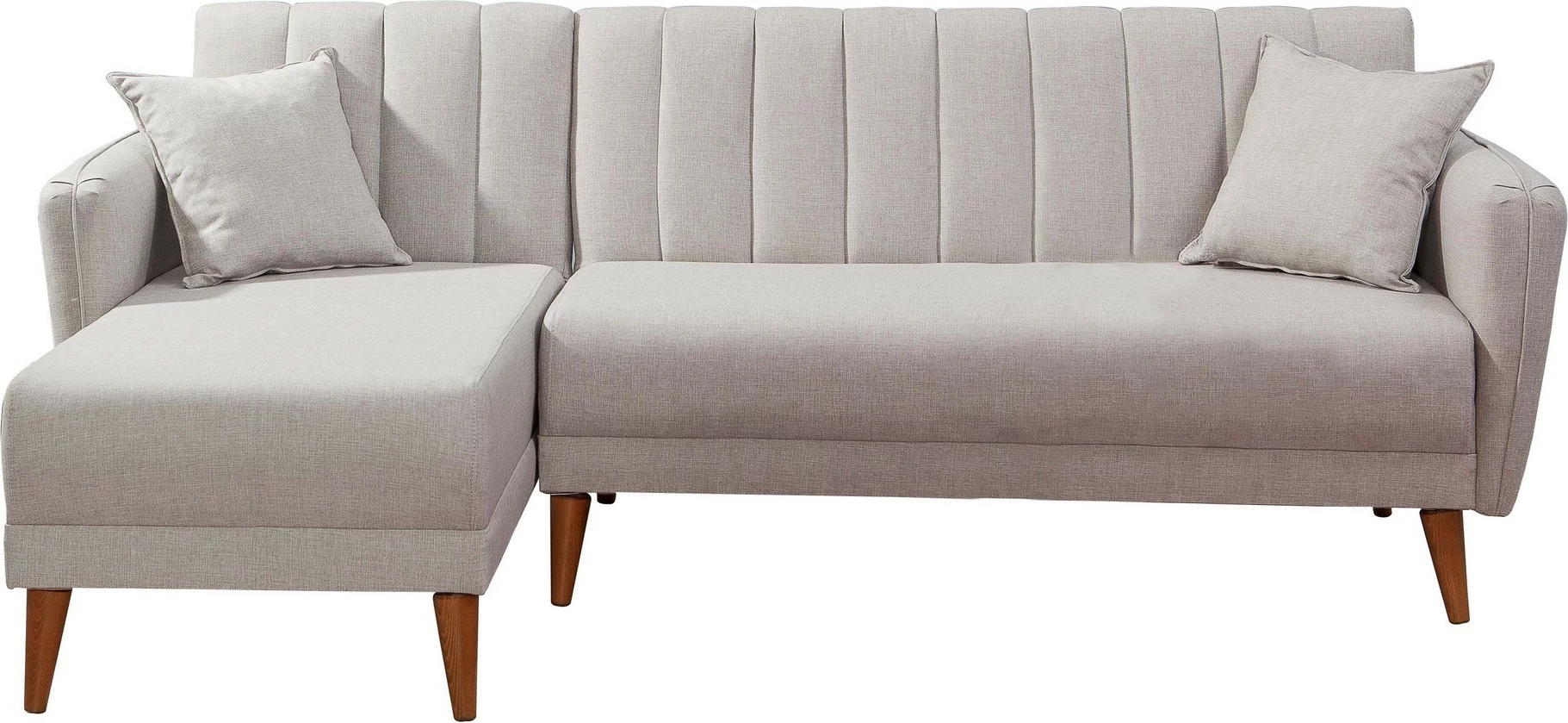 Kënd-sofë krevati Atelier del Sofa, kënd majtas, ngjyrë krem