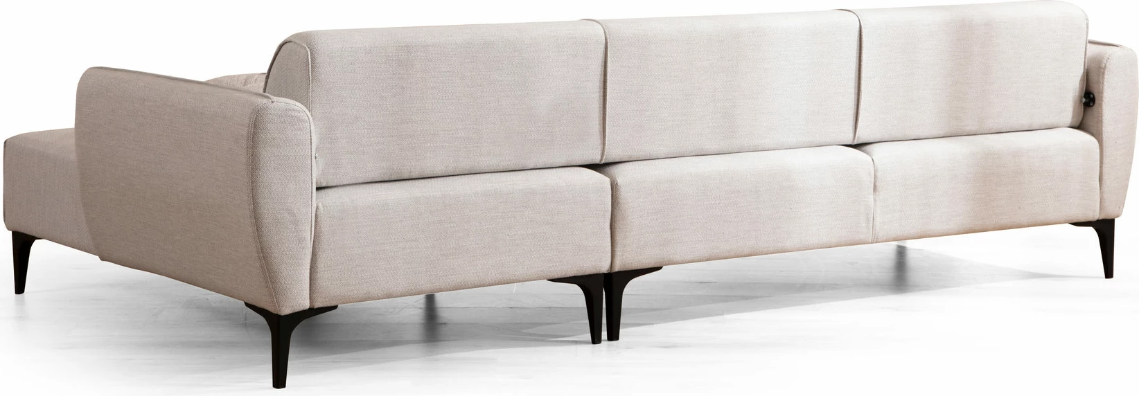 Kënd-sofë Atelier del Sofa, Belissimo, kënd i djathtë, ngjyrë of-white