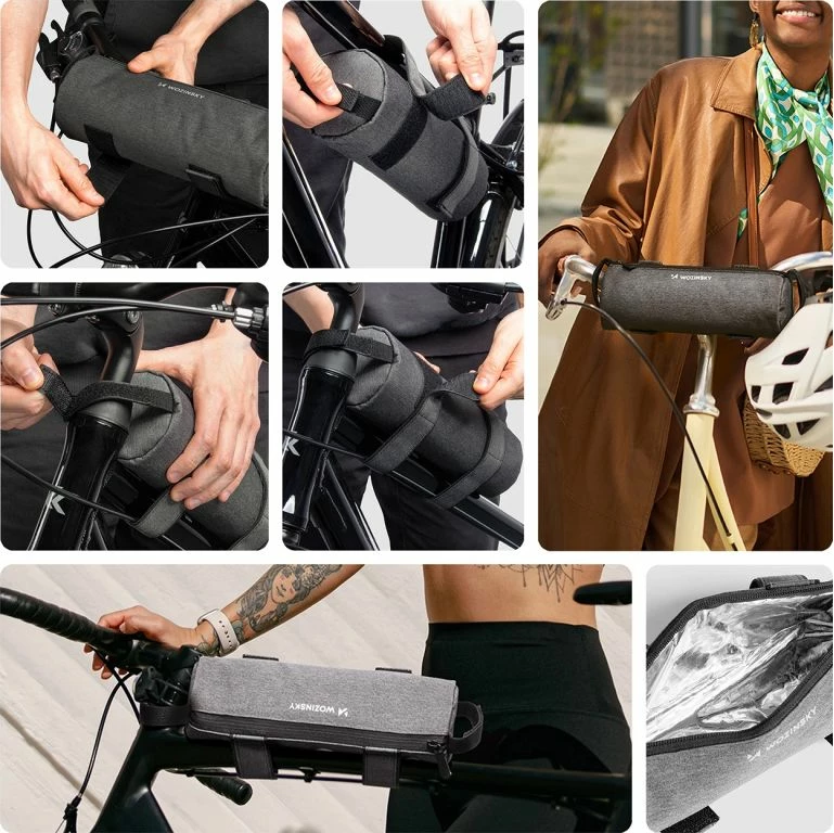 Çantë biçiklete Wozinsky WBB37GRB, gri, me izolim termik