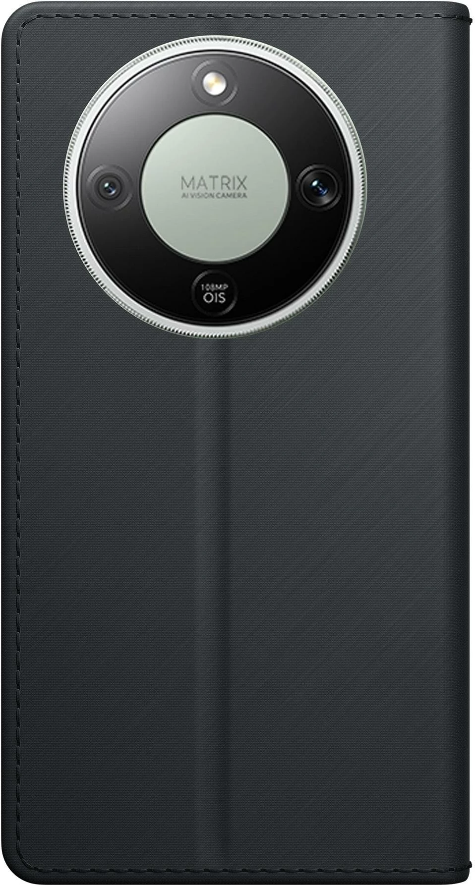Mbështjellës portofol 3mk Wallet Case për Honor Magic 8 Lite, mbyllje magnetike, 3 xhepa kartelash, funksion stand, zi, në kuti