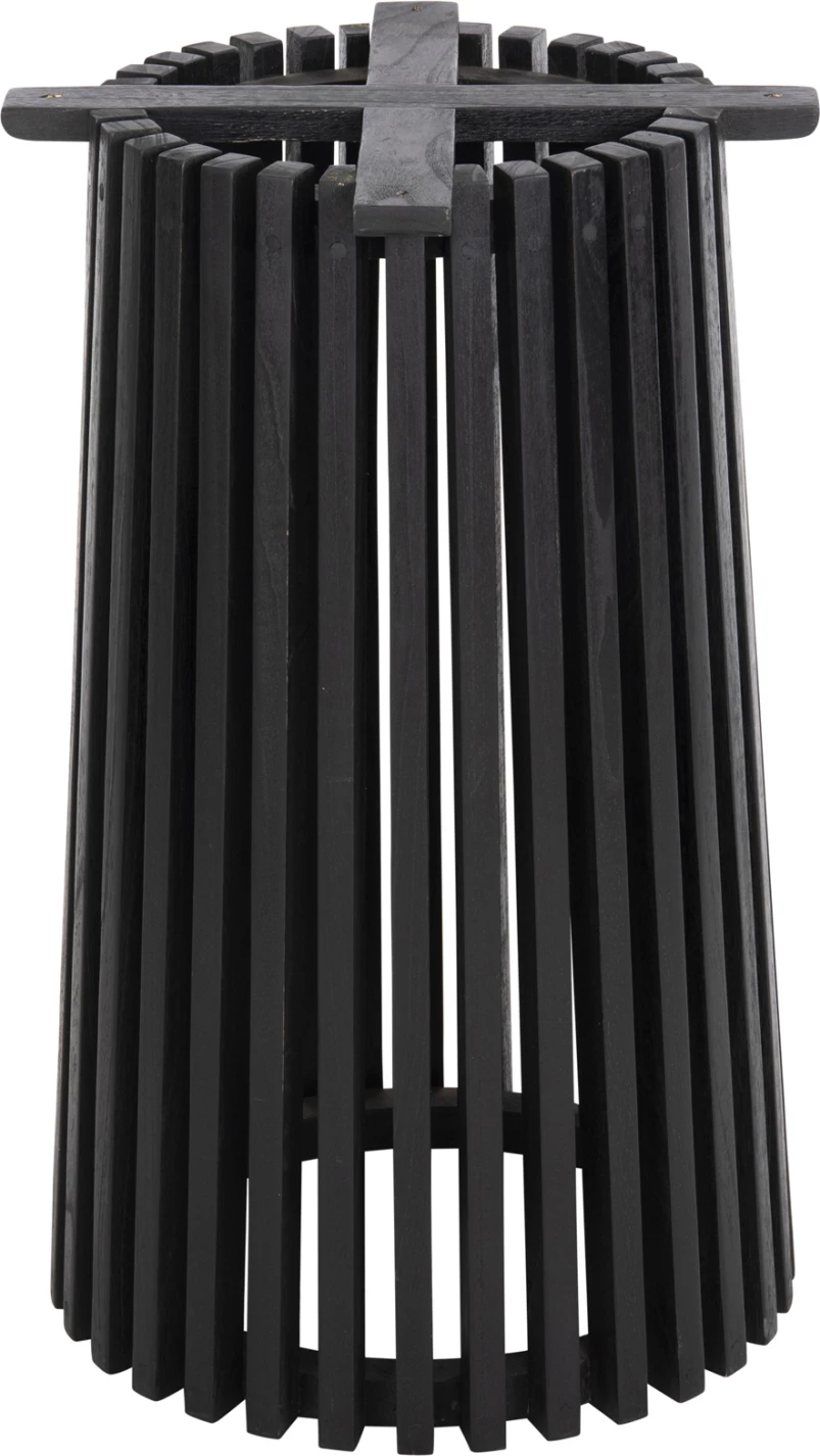 Baza e rrumbullakët për tavolinë FRANTZ FH9459.12, dru Mindi, ngjyrë e zezë, Φ60x74H cm