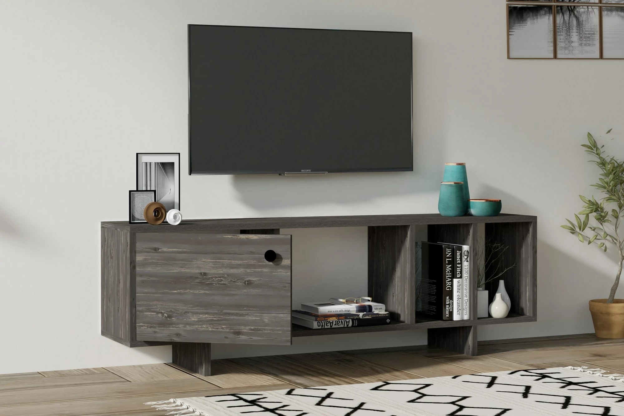 Komodë TV Hanah Home, Folsom, anthracite