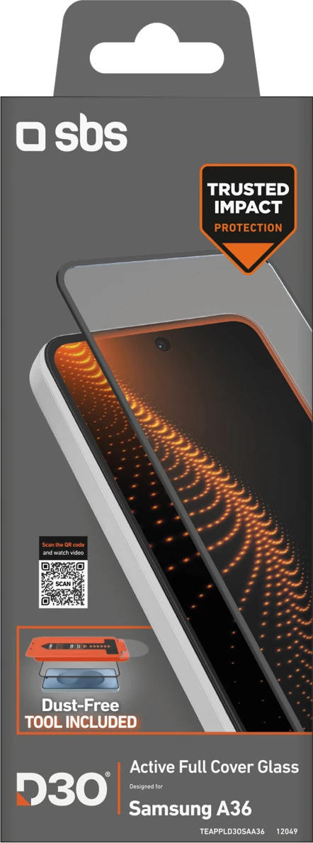 Mbrojtës ekrani SBS D3O për Samsung Galaxy A36 / A56 / S24 FE, transparent, me aplikator