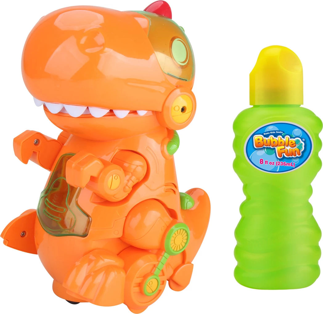 Bubble Fun Bump 'N' Go Dino Light-Up Bubble Blower