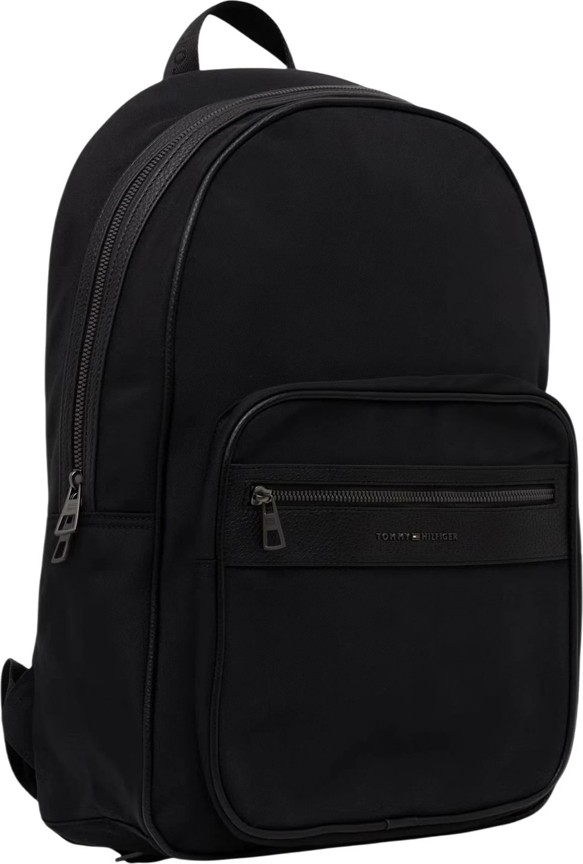 Çantë shpine për meshkuj Tommy Hilfiger TH Repreve AM0AM14443, e zezë