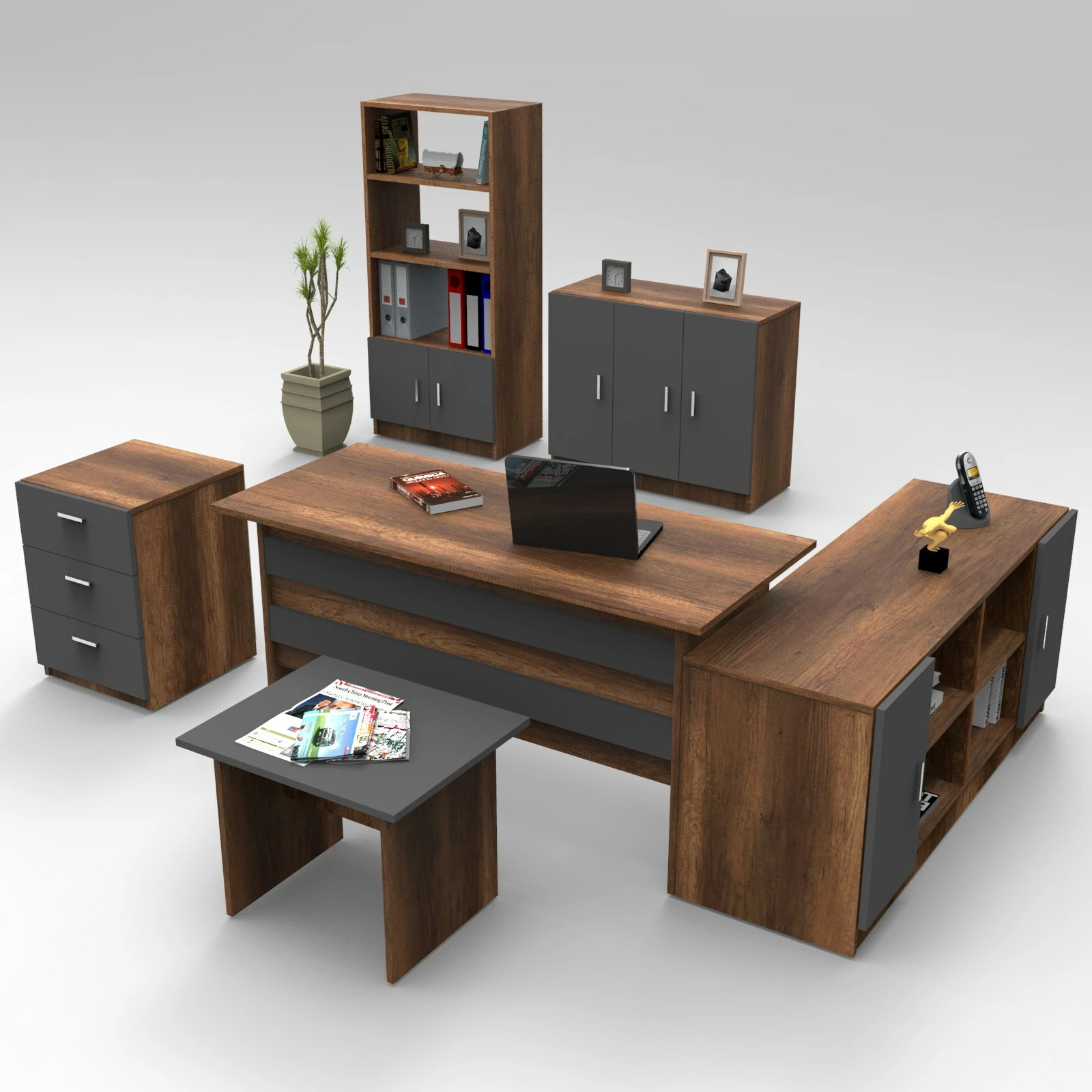 Set mobiljesh për zyre Hanah Home, Vo17-Ba