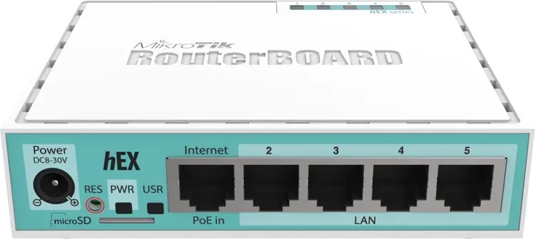 Router MikroTik hEX RouterBOARD, 5x Gigabit Ethernet, ARM dual-core, 512 MB RAM, Bardhë