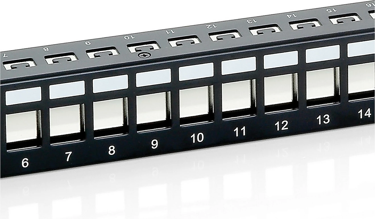Patch panel Equip 24-port Cat6, 1U, rack mounting, i zi
