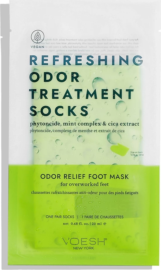 Çorape maskë për këmbë VOESH Refreshing Odor Treatment Socks për femra, 20ml
