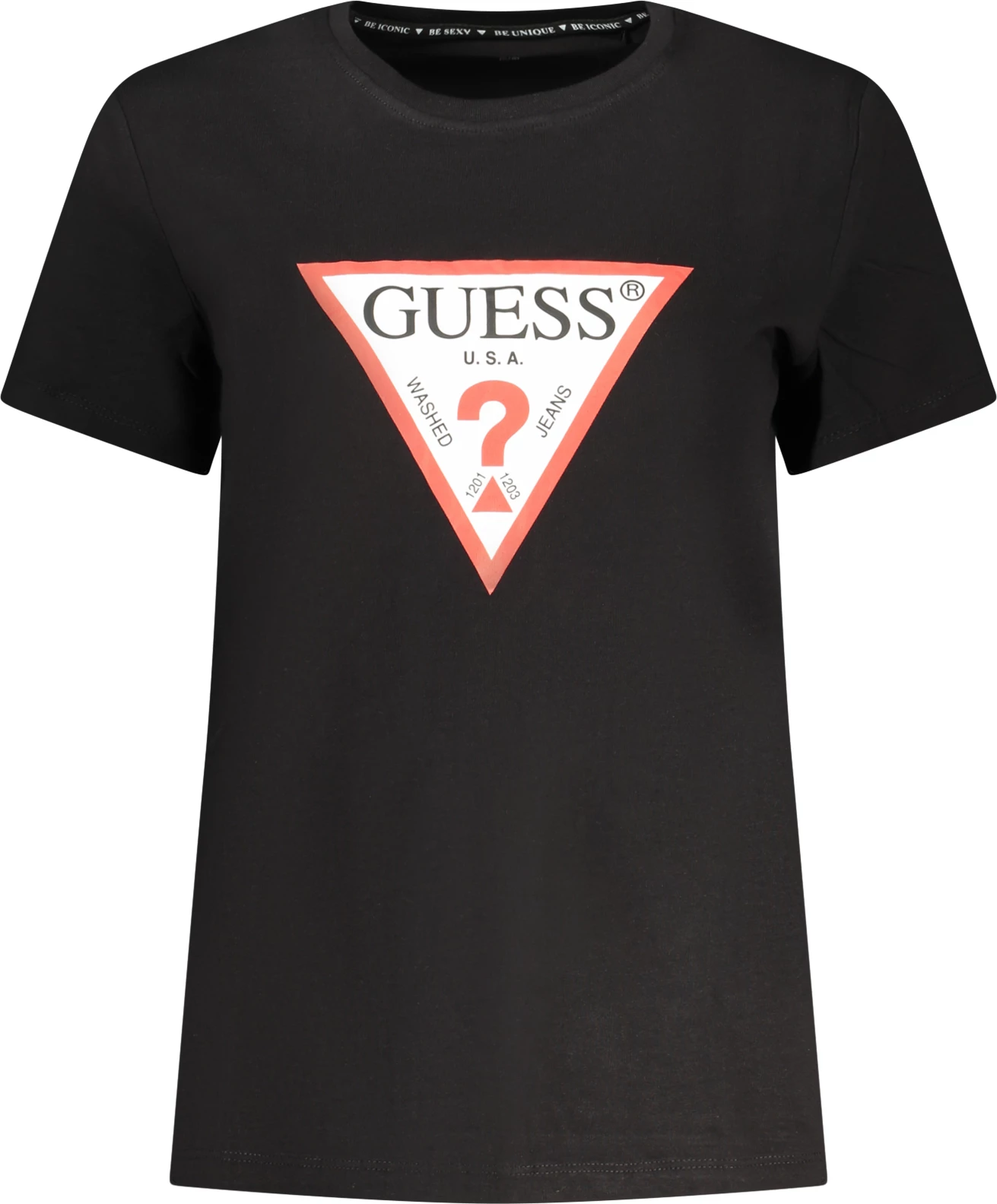 Maicë femra GUESS JEANS, e zezë