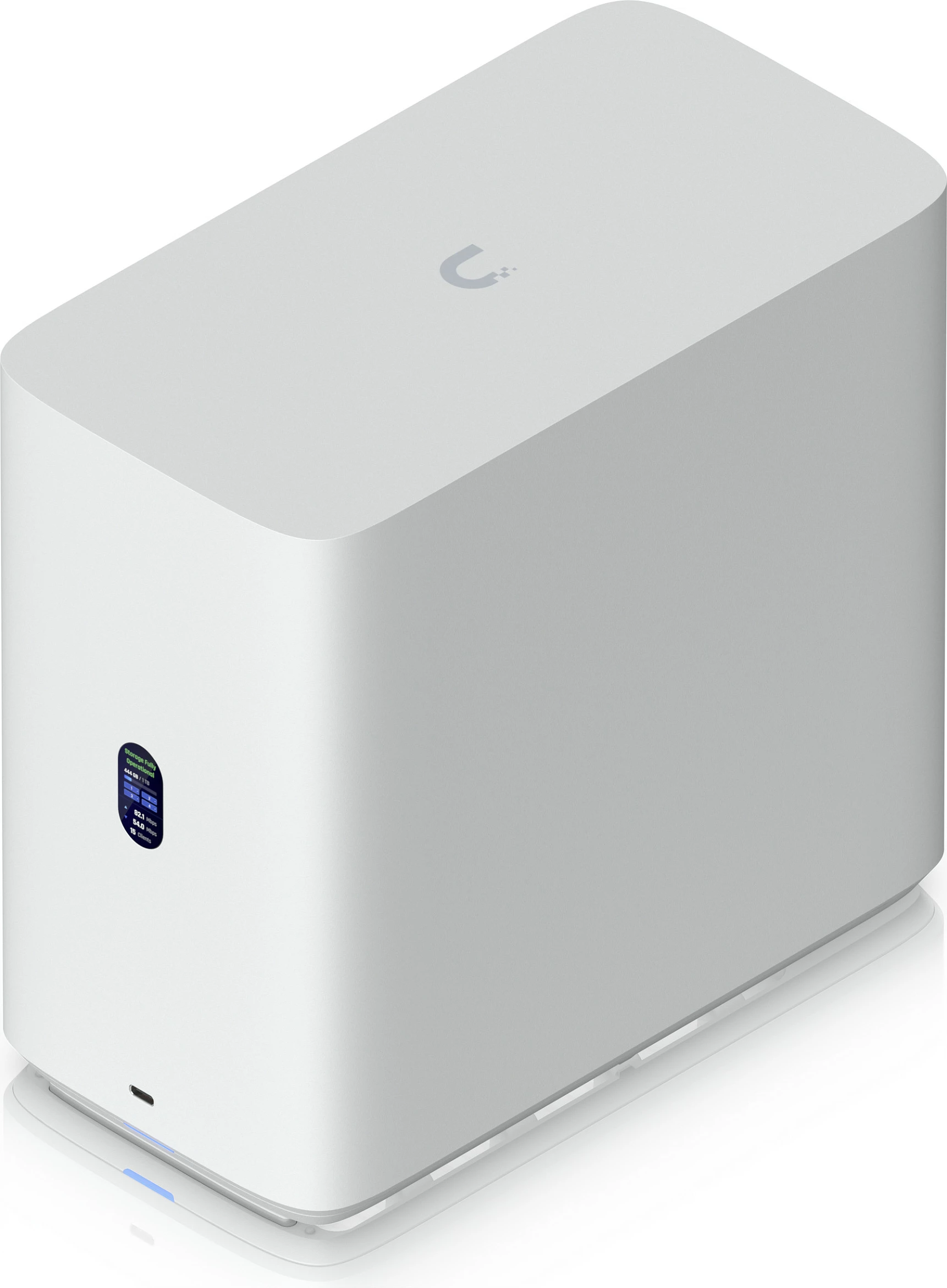 NAS sistem Ubiquiti UNAS-4-W, 4-bay, 4GB RAM, 2x M.2 NVMe, 2.5GbE, i bardhë