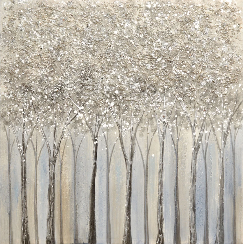 Pikturë dekorative WOODS, kanavacë, shumëngjyrëshe, 80x80x3 cm