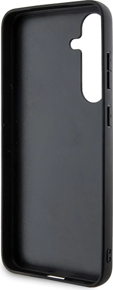Mbështjellës BMW S24+ S926 Leather Half Textured & Circle MagSafe, i zi