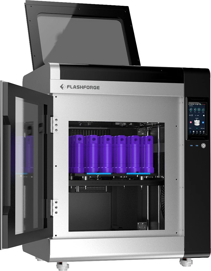 Printer 3D Flashforge Creator 4A, volum printimi 400×350×500 mm, Wi‑Fi/Ethernet, ekran 7", zezë/gri