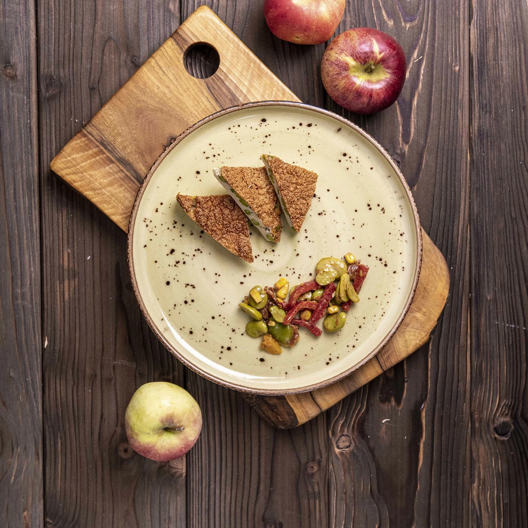 Pjatë për pasta Fine Dine Olive 270 mm 400 ml, e gjelbër, set 6 copë