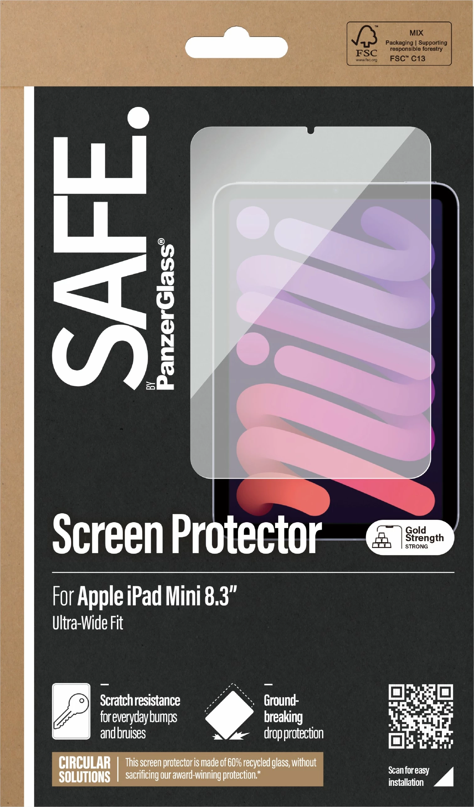 Mbrojtës ekrani PanzerGlass për iPad Mini 8.3'' transparent