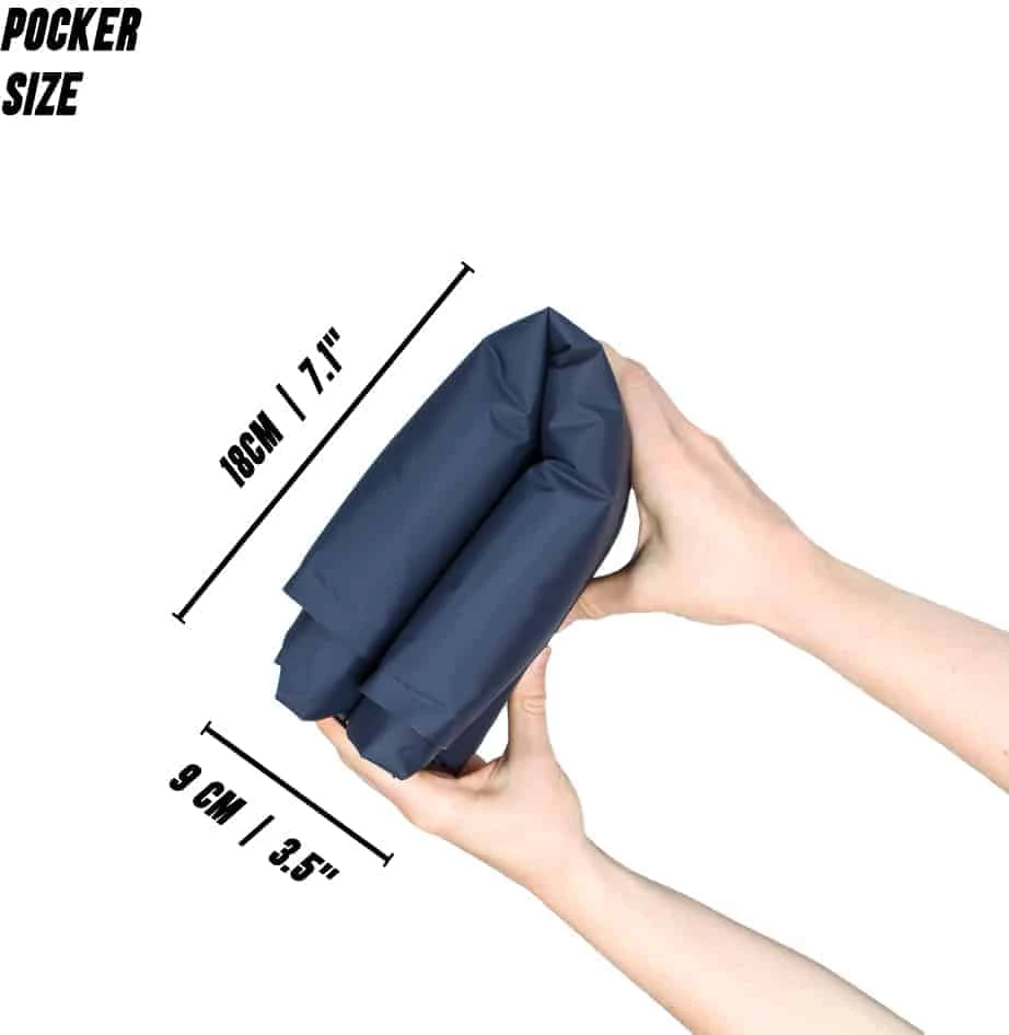 Dyshek kampingu LayOn LAYON 200 x 65 x 7 cm, me jastëk të integrum, AirFlow, blu e errët