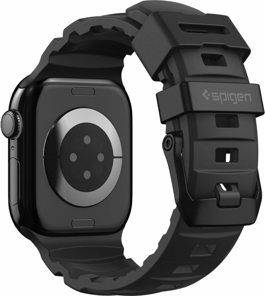 Rrip silikoni Spigen WBS2 për Apple Watch 44/45/46/49 mm, i zi, 1 copë