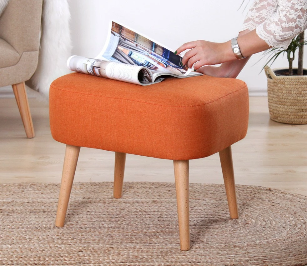 Puf Atelier del Sofa, ngjyrë portokalli, Parrot