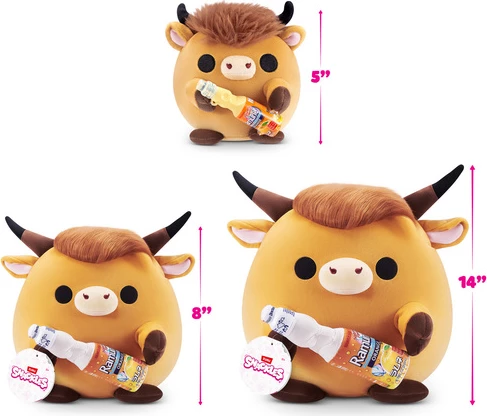 Snackles Robbie the Highland Cow – Lodër prej Pelushi 36 cm nga ZURU