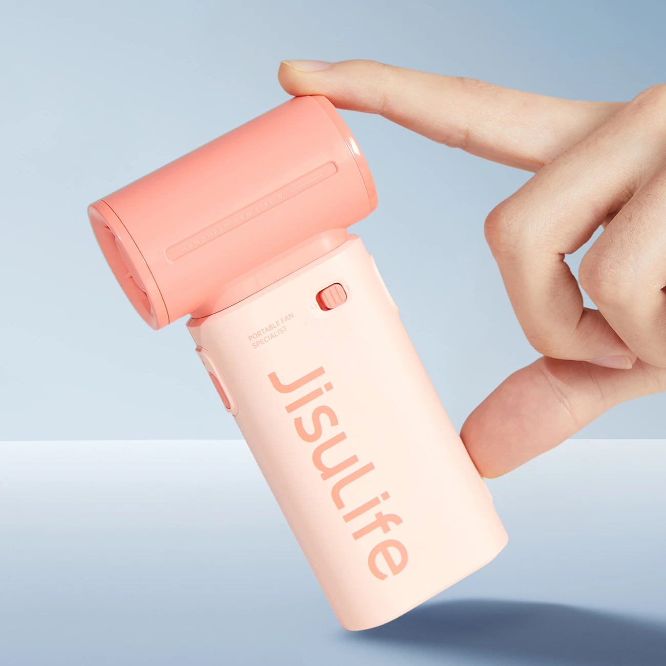 Ventilator dore Jisulife Life9, 3600mAh, USB-C, Rozë