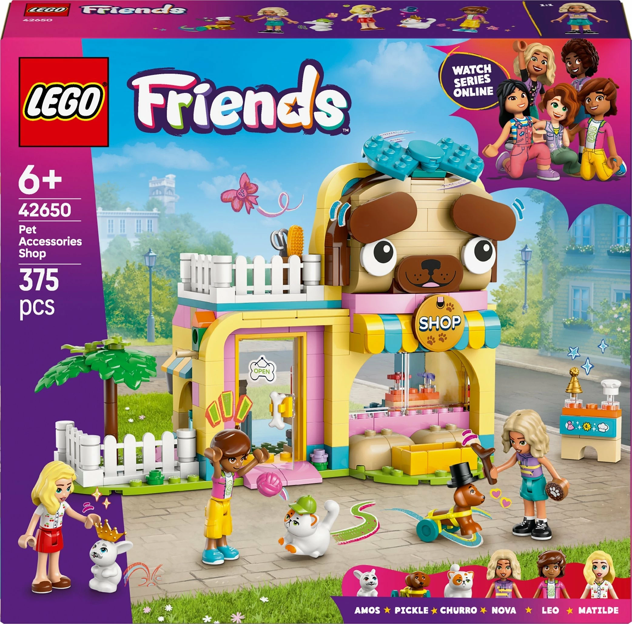 Set LEGO Friends 42650 Pet Accessories Shop, 375 copë